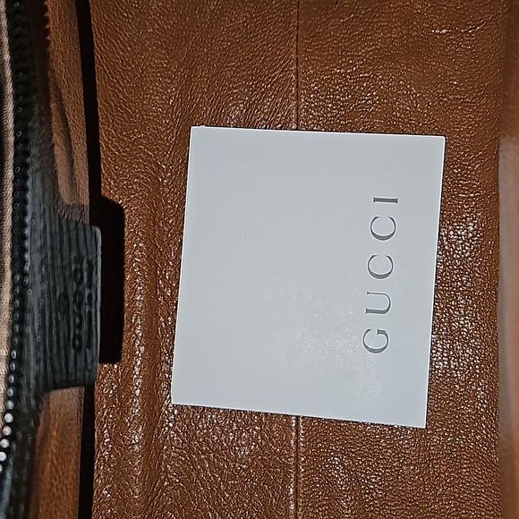 ❤️Last Chance !! Authentic GUCCI Black Leather Bamboo Bullet Tote Bag - Picture 13 of 13